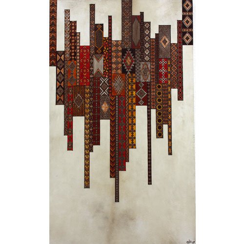 Œuvre d’art Babel par l'artiste peintre Souad Attabi