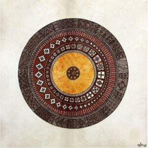 Œuvre d’art Hélios par l'artiste peintre Souad Attabi
