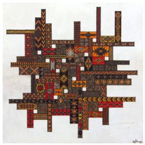 Œuvre d’art Mondrian par l'artiste peintre Souad Attabi